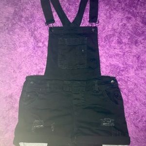 Shorts overall wax denim